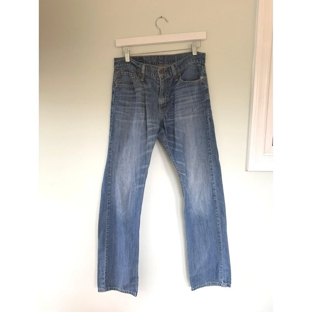 Levi's 511 Slim Fit Jeans Mens 30x32 Blue Denim Casual Classic Cotton Faded